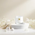 bougie parfumée Nuage Blanc ORIA parfum fleur de coton musc blanc jasmin