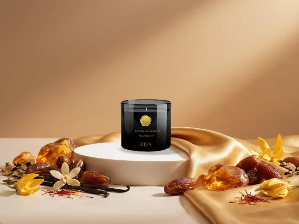 Spray d’intérieur Velours Noir ORIA parfum d’ambiance oriental datte safran patchouli ambre
