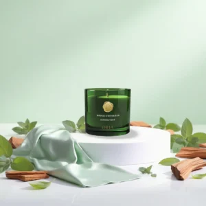 bougie parfumée Zéphyr Vert ORIA parfum d’ambiance basilic thé vert bois de santal
