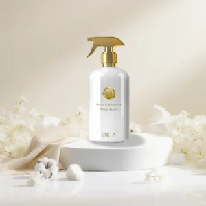 spray d’intérieur Nuage Blanc ORIA parfum d’ambiance fleur de coton jasmin musc blanc